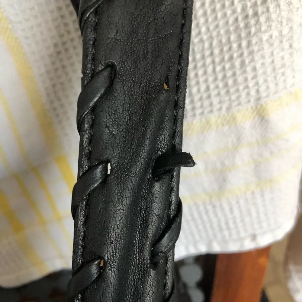 SOLD Kooba Black Pebbled Leather Hobo Bag Purse - Picture 14 of 14